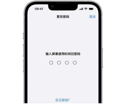 百色iPhone屏幕维修分享iPhone屏幕使用时间密码忘记了怎么办 