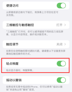 百色苹果授权维修站分享iPhone轻点无法唤醒怎么办