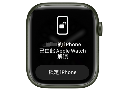 百色苹果手机维修分享用 AppleWatch 解锁配备面容 ID 的 iPhone方法 