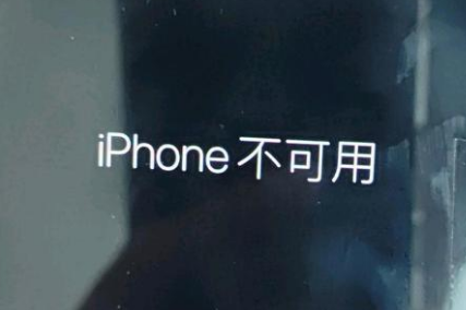 百色苹果服务网点分享锁屏界面显示“iPhone 不可用”如何解决 